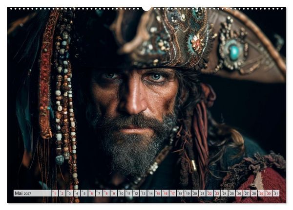 Produktbild: Piraten - Legenden der sieben Meere (hochwertiger Premium Wandkalender 2027 DIN A2 quer), Kunstdruck in Hochglanz