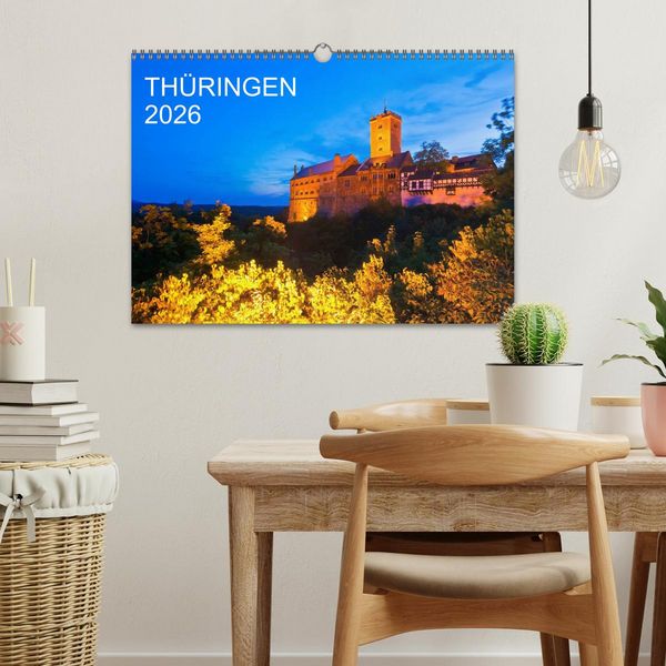 Produktbild: TH&Uuml;RINGEN 2026 (Wandkalender 2026 DIN A3 quer), CALVENDO Monatskalender