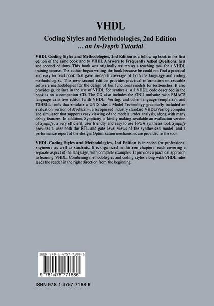 Produktbild: VHDL Coding Styles and Methodologies