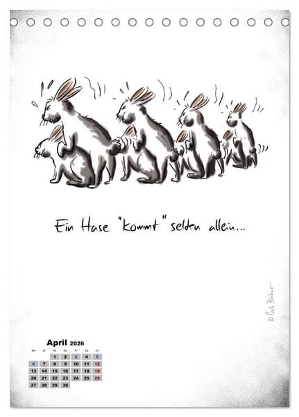 Produktbild: Carlo B&uuml;chner ALLE JAHRE BILDER! (Tischkalender 2026 DIN A5 hoch), CALVENDO Monatskalender