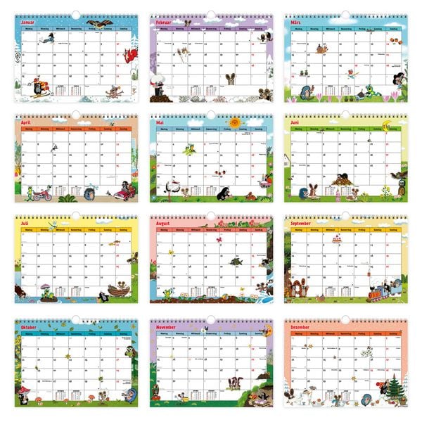Produktbild: TR&Ouml;TSCH - Der kleine Maulwurf Monatsterminer Monatskalender 2027