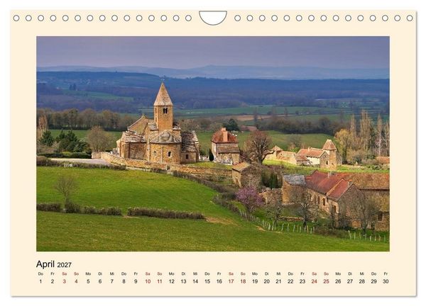Produktbild: Burgund - Das gr&uuml;ne Herz Frankreichs (Wandkalender 2027 DIN A4 quer), CALVENDO Monatskalender