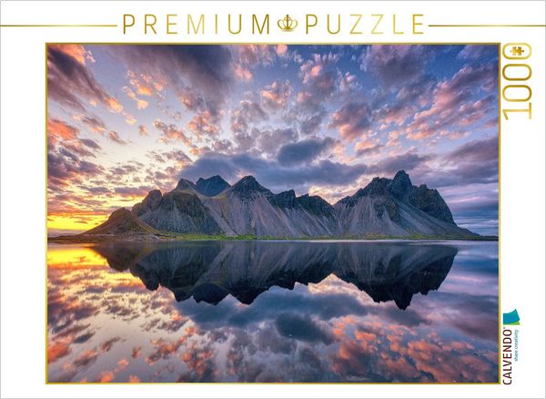 CALVENDO Puzzle Mittsommer am Vestrahorn | 1000 Teile Lege-Größe 64x48cm Foto-Puzzle für glückliche Stunden