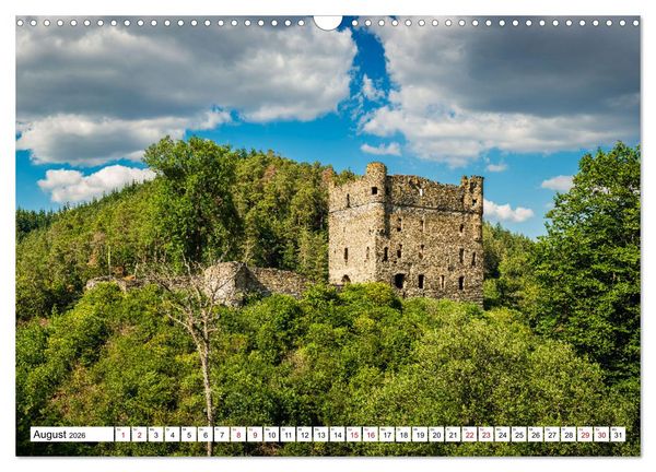 Produktbild: Burgen des Hunsr&uuml;cks (Wandkalender 2026 DIN A3 quer), CALVENDO Monatskalender