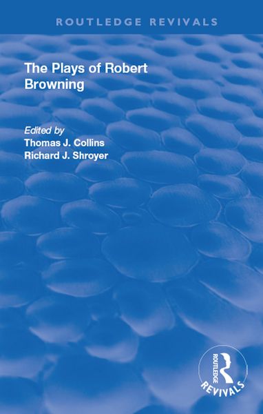 Produktbild: The Plays of Robert Browning