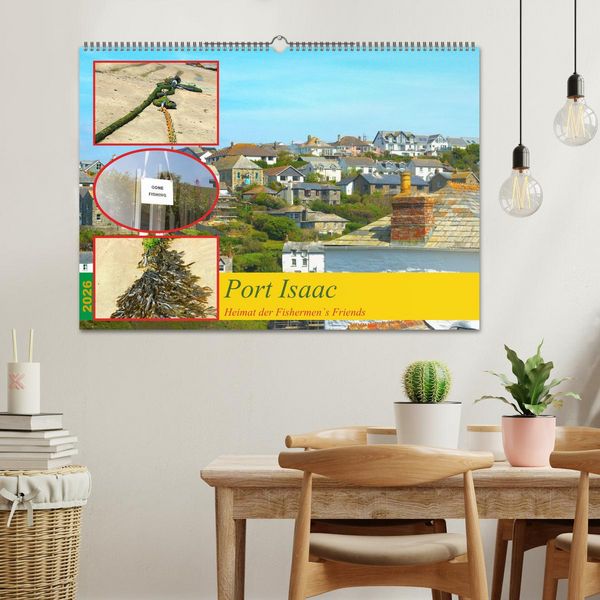 Produktbild: Port Isaac, Heimat der Fishermen`s Friends (Wandkalender 2026 DIN A2 quer), CALVENDO Monatskalender