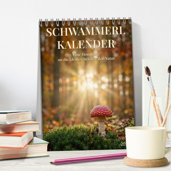 Produktbild: SCHWAMMERLKALENDER (Tischkalender 2027 DIN A5 hoch), CALVENDO Monatskalender