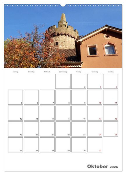 Produktbild: Weinheim an der Bergstra&szlig;e Planer (Wandkalender 2026 DIN A2 hoch), CALVENDO Monatskalender
