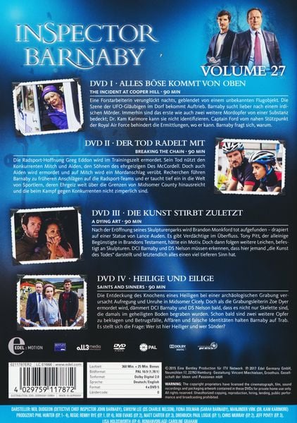 Produktbild: Inspector Barnaby Vol. 27 [4 DVDs]