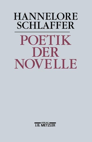 Produktbild: Poetik der Novelle