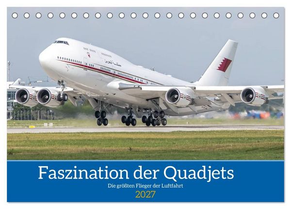 Produktbild: Die Faszination der Quadjets (Tischkalender 2027 DIN A5 quer), CALVENDO Monatskalender