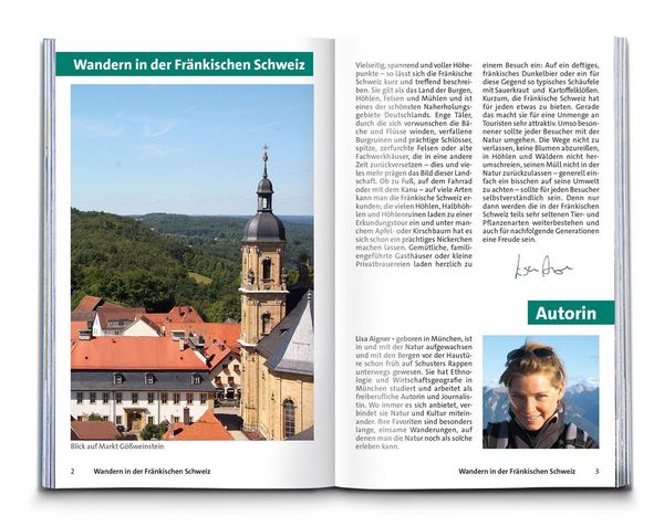 Produktbild: KOMPASS Wanderf&uuml;hrer Fr&auml;nkische Schweiz mit Oberem Maintal und Hersbrucker Schweiz, 55 Touren mit Extra-Tourenkarte