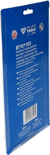 Produktbild: Brilliant Tools BT161103 Druckluft-Ausblaspistole