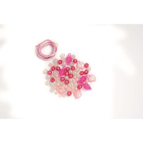 Produktbild: Perlen-Set wei&szlig;-rosa-pink