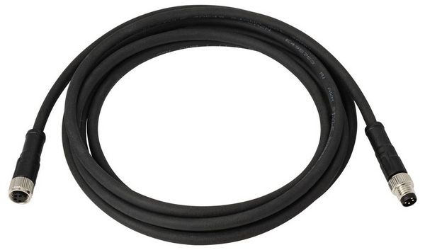 Produktbild: TRU COMPONENTS TC-13752004 Anschlussleitung M8 x 1 Stecker, gerade, Buchse, gerade 5 m Polzahl Sensoren: 4 1 St.