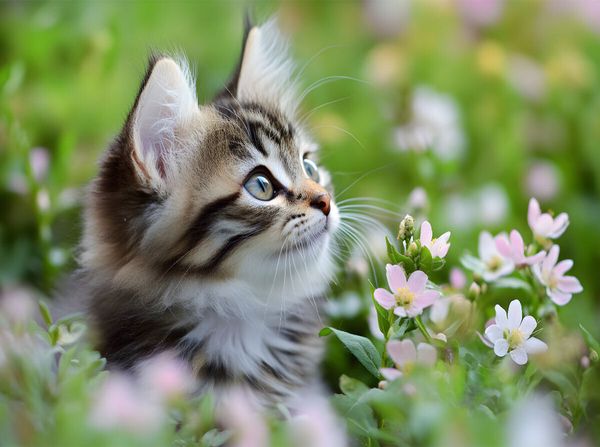 Produktbild: CALVENDO Puzzle Vertr&auml;umte Katze in der Wiese | 2000 Teile Lege-Gr&ouml;&szlig;e 90x67cm Foto-Puzzle f&uuml;r gl&uuml;ckliche Stunden