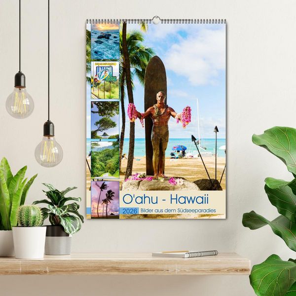 Produktbild: O'ahu - Hawaii, Bilder aus dem S&uuml;dseeparadies (Wandkalender 2026 DIN A2 hoch), CALVENDO Monatskalender