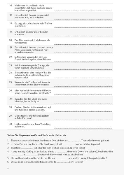 Produktbild: PONS Satz f&uuml;r Satz Phrasal Verbs Englisch