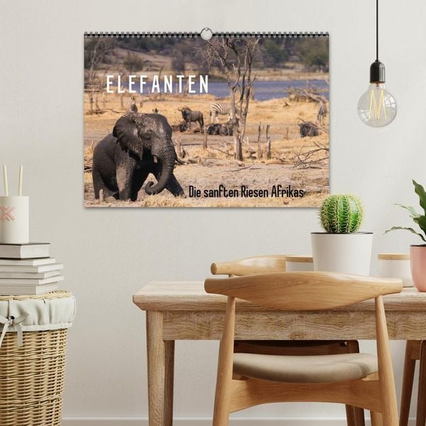 Produktbild: Elefanten - Die sanften Riesen Afrikas (Wandkalender 2026 DIN A3 quer), CALVENDO Monatskalender