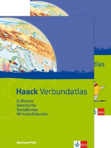 Haack Verbundatlas Erdkunde, Geschichte, Sozialkunde, Wirtschaftskunde. Ausgabe Rheinland-Pfalz, Gebundene Ausgabe von , Klett Schulbuchverlag,