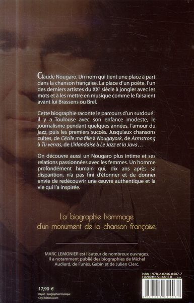 Produktbild: Claude nougaro la biographie