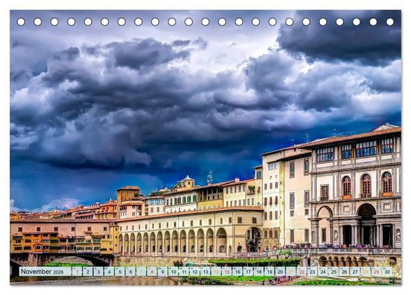 Produktbild: Florenz - Sch&ouml;nheit in der Toskana (Tischkalender 2026 DIN A5 quer), CALVENDO Monatskalender