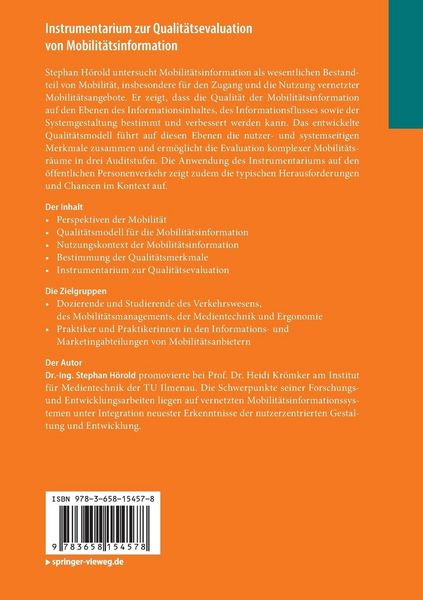 Produktbild: Instrumentarium zur Qualit&auml;tsevaluation von Mobilit&auml;tsinformation
