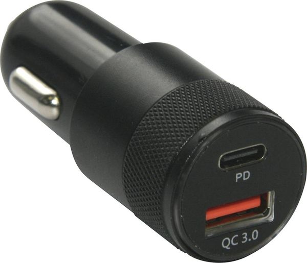 IWH Quick Dual USB-C® Auto Ladestecker 3A Belastbarkeit Strom max.=3A 12 V, 24V
