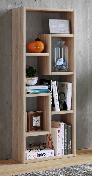 Produktbild: Holz Stand Regal Raumteiler B&uuml;cher Standregal Vilo