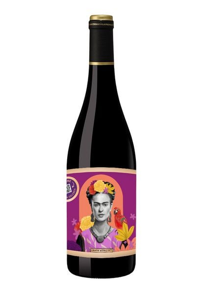 Produktbild: Weinflasche Rotwein Genuss & Design Frida Kahlo