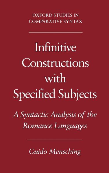 Produktbild: Infinitive Constructions with Specified Subjects