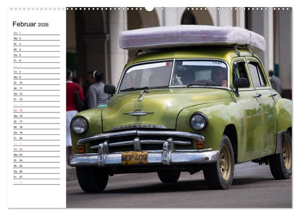 Produktbild: Cars on Cuba (Wandkalender 2026 DIN A2 quer), CALVENDO Monatskalender