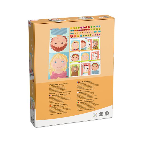 Produktbild: HABA 2012247001 - Jewelry Fun, F&auml;delspiel Schmuckst&uuml;cke, 63-teilig