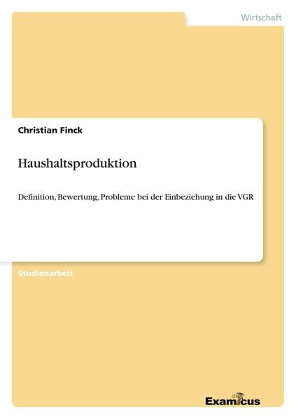 Produktbild: Haushaltsproduktion