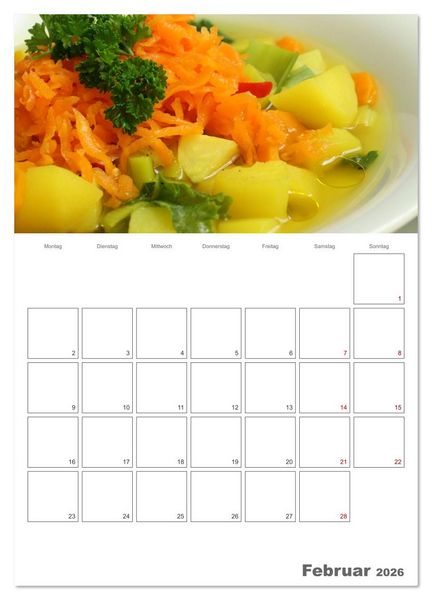 Produktbild: Gl&uuml;cklich mit Karotten (Wandkalender 2026 DIN A2 hoch), CALVENDO Monatskalender