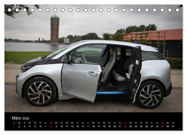 Produktbild: BMW i3 (Tischkalender 2026 DIN A5 quer), CALVENDO Monatskalender