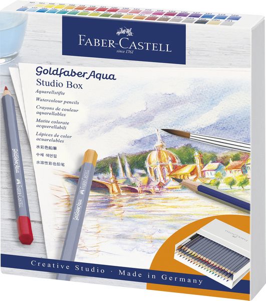 Produktbild: Faber-Castell Aquarellstifte Goldfaber Aqua, 38er Set