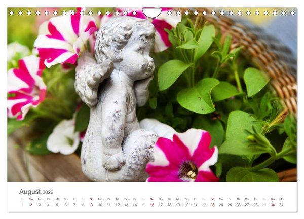 Produktbild: Engel in Haus und Garten (Wandkalender 2026 DIN A4 quer), CALVENDO Monatskalender