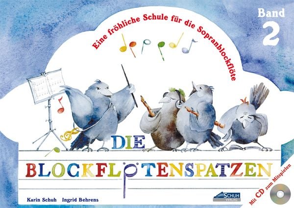 Produktbild: Die Blockflötenspatzen (mit Begleit-CD)
