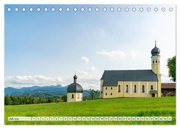 Produktbild: Wanderparadies Bayerische Alpen (Tischkalender 2026 DIN A5 quer), CALVENDO Monatskalender