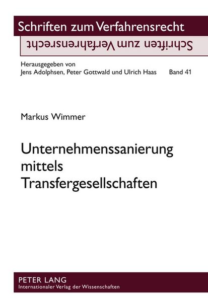 Produktbild: Unternehmenssanierung mittels Transfergesellschaften