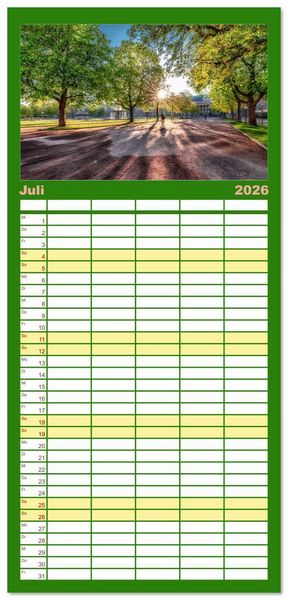 Produktbild: Familienplaner 2026 - Stuttgart, What Else? mit 5 Spalten (Wandkalender, 21 x 45 cm) CALVENDO