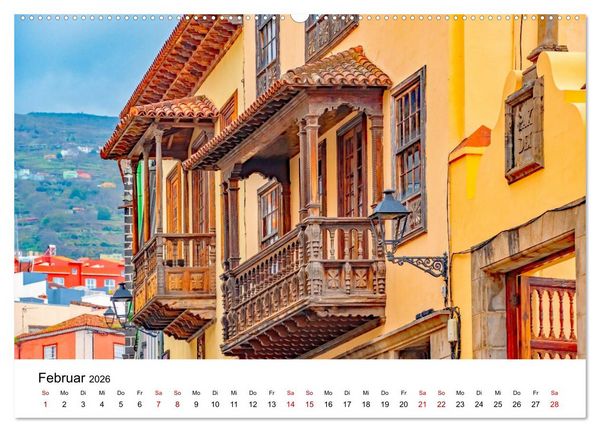 Produktbild: Teneriffas sch&ouml;nste St&auml;dte - La Laguna und La Orotava (Wandkalender 2026 DIN A2 quer), CALVENDO Monatskalender