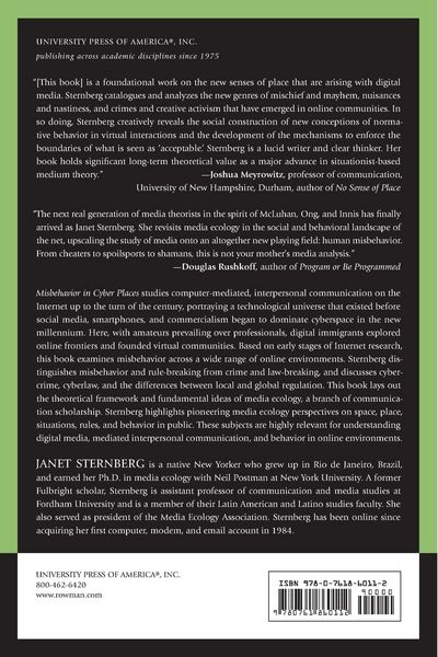 Produktbild: Misbehavior in Cyber Places