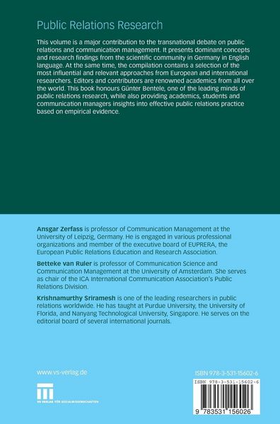 Produktbild: Public Relations Research