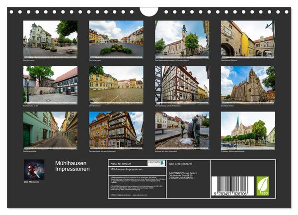Produktbild: M&uuml;hlhausen Impressionen (Wandkalender 2026 DIN A4 quer), CALVENDO Monatskalender