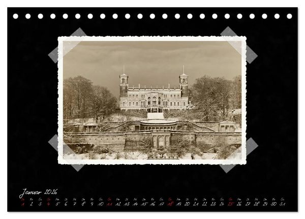 Produktbild: Dresden - Ein Kalender mit Fotografien wie aus einem alten Fotoalbum (Tischkalender 2026 DIN A5 quer), CALVENDO Monatskalender