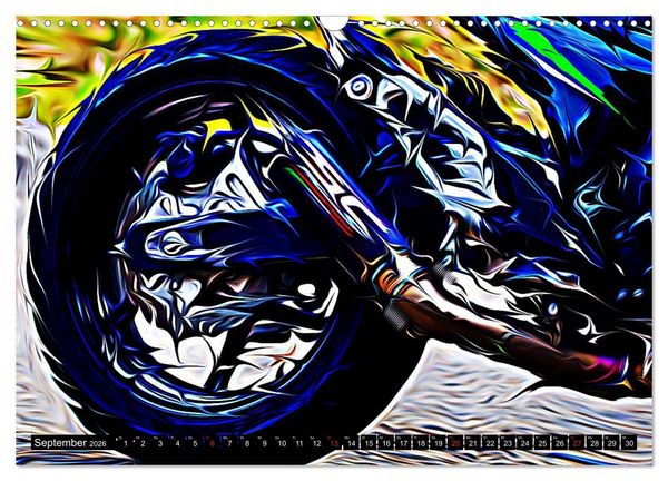 Produktbild: Fullspeed on two Wheels (Wandkalender 2026 DIN A3 quer), CALVENDO Monatskalender