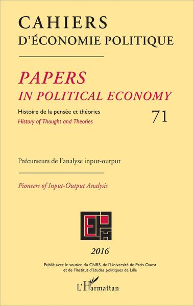 Produktbild: Cahiers d'&eacute;conomie politique