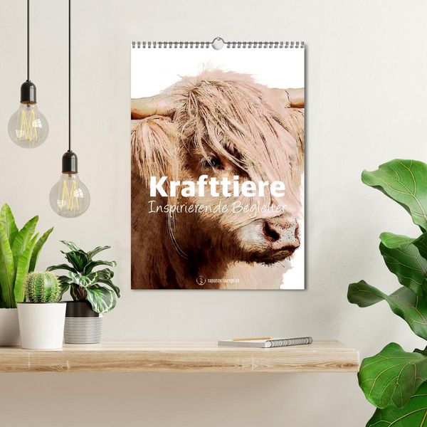 Produktbild: Krafttiere - Inspirierende Begleiter voller Magie und Seele (Wandkalender 2026 DIN A3 hoch), CALVENDO Monatskalender